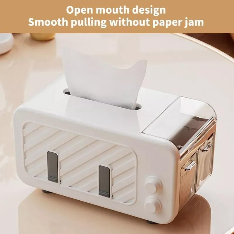 Holder Tissue Box Car Tissue Paper Dispenser with Phone Holder