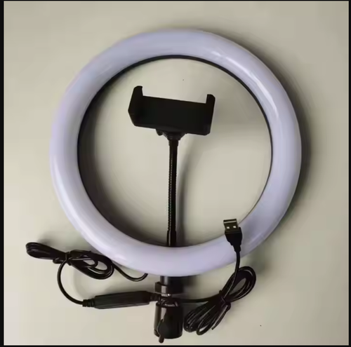 10 Inch Led Circle Ring Light with Tripod Stand and Phone Holder for YouTube Video Live Stream Makeup Photography