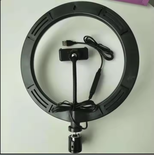 10 Inch Led Circle Ring Light with Tripod Stand and Phone Holder for YouTube Video Live Stream Makeup Photography