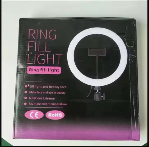 10 Inch Led Circle Ring Light with Tripod Stand and Phone Holder for YouTube Video Live Stream Makeup Photography