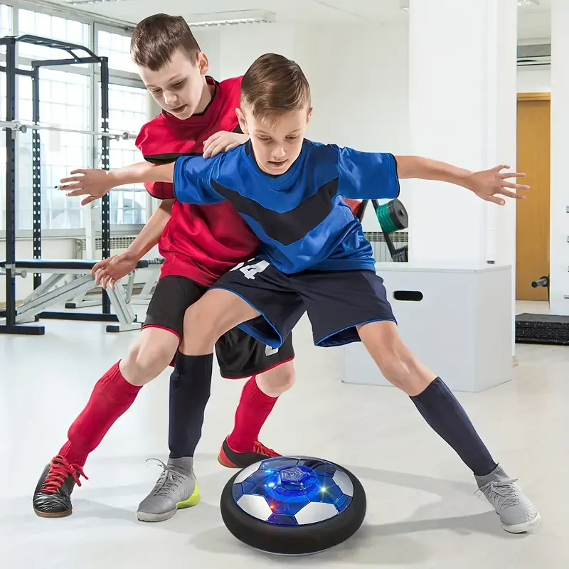 Rechargeable LED Soccer Ball with Foam Bumper, Air Cushion Design, PP Material, Ideal Gift for Boys and Girls