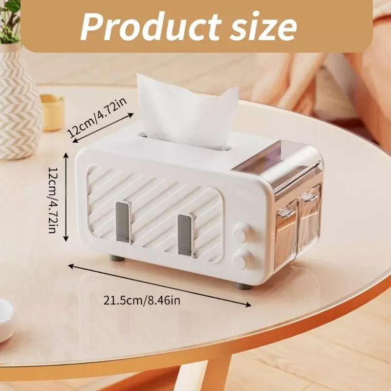 Holder Tissue Box Car Tissue Paper Dispenser with Phone Holder