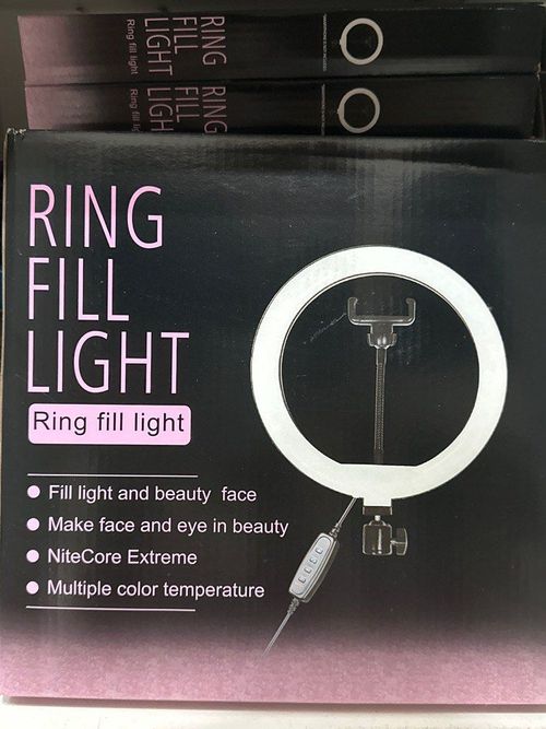 10 Inch Led Circle Ring Light with Tripod Stand and Phone Holder for YouTube Video Live Stream Makeup Photography