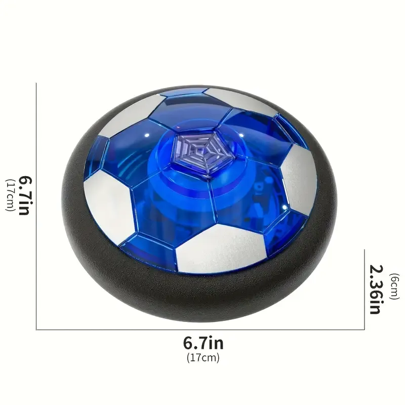 Rechargeable LED Soccer Ball with Foam Bumper, Air Cushion Design, PP Material, Ideal Gift for Boys and Girls