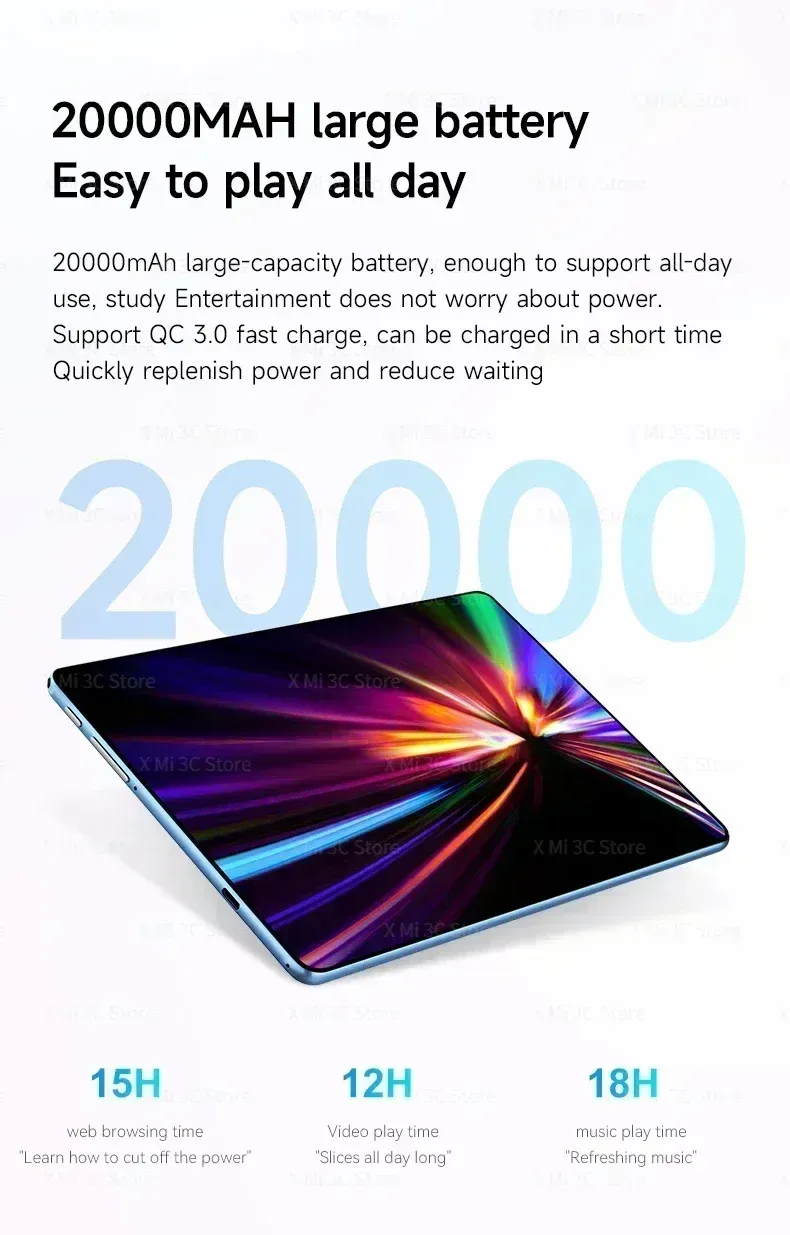 New Arrivals X95 10.1 Inch Android 6GB 128GB MTK6762 Tablet Pc Educational Kids Dual Sim Card Calling Tablets