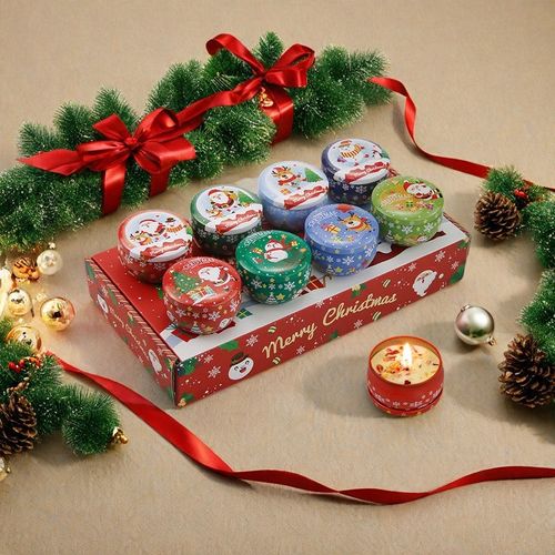 The most special Christmas gift: 2025 new model scented candle, decorative candles for Christmas party set, as a gift.