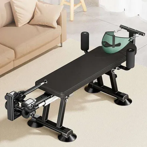 Electric Traction and Stretching Device: Inclined Flat-Leg Training Bench — Orthopedic Traction Bed for Cervical and Lumbar Spine Decompression and Relaxation