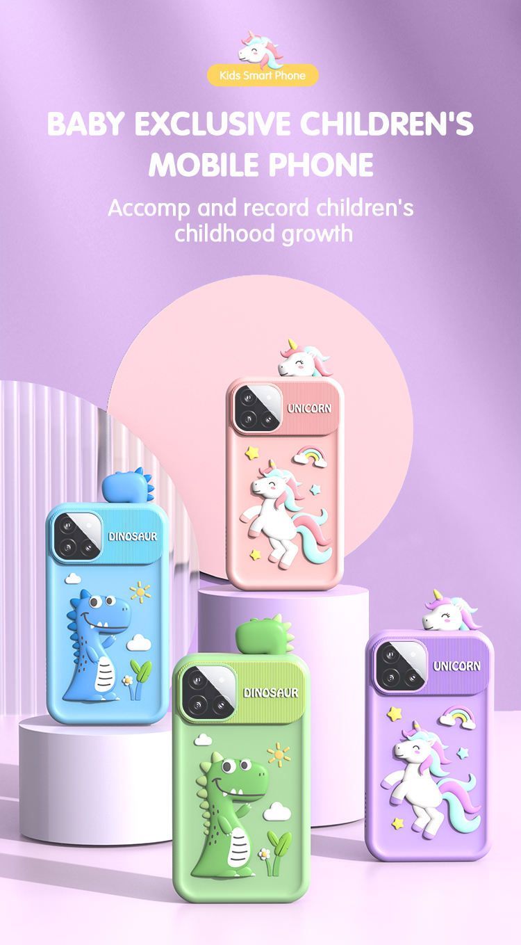 2025 Mini Smart Kids' Camera Phone Toy with Photo-Taking Learning Function 2.8-inch Touchscreen Parent-Controllable