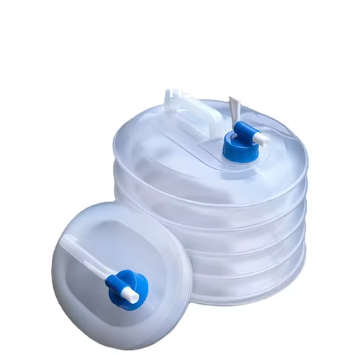 Outdoor Picnic Hiking Camping Car Portable Accessories Folding Bucket Folding Water Tank with Tap