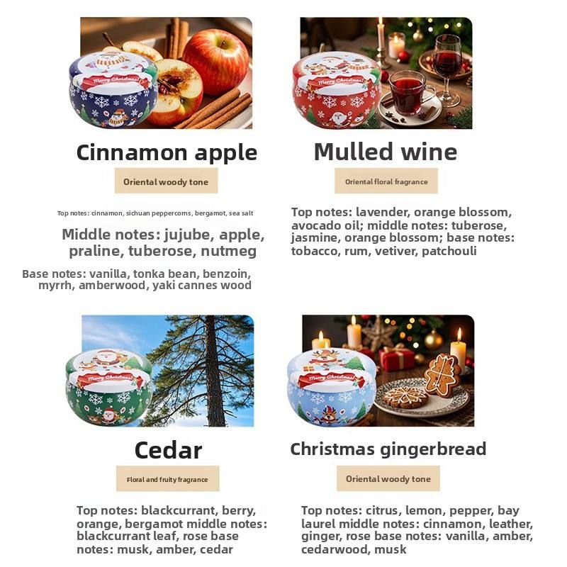 The most special Christmas gift: 2025 new model scented candle, decorative candles for Christmas party set, as a gift.