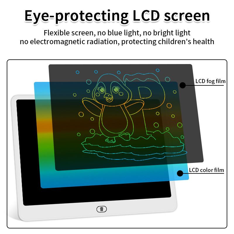 20 Inches Children's LCD Drawing Board Educational Toy Baby Drawing Board Blackboard Home Use Student Electronic Writing Board