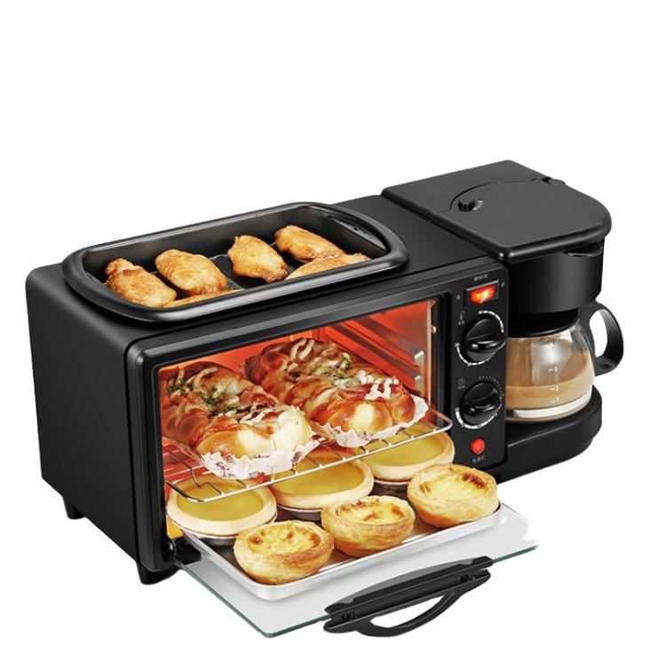 Large Space 3-in-1 Multifunctional Breakfast Machine Includes Coffee Maker-for Busy Mornings