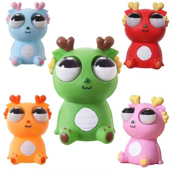 Hot Selling Explosive Eye Catching Little Dragon Toy for Decompression Squeezing Pressure Relief Relaxing Creative Toys