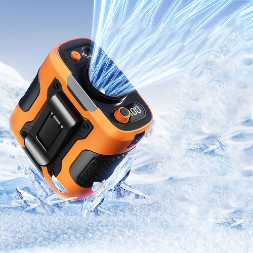 6000mAh USB High-Speed Wearable Fan Light Waist Clip Portable Rechargeable Battery Outdoor Household Use Cooling Fan Brushless