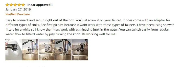 304 Stainless Steel SS Household Kitchen Ceramic Faucet Filter, Faucet Water Purifier, Activated Carbon Faucet Water Purifier