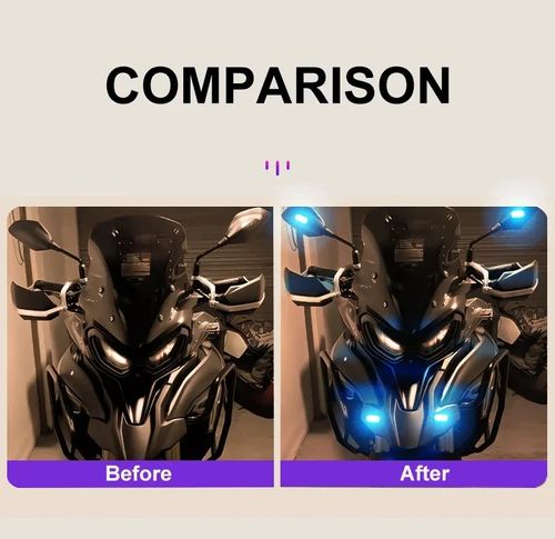 8 Colors LED Strobe Lights Wireless Car Decor Atmosphere Light Rechargeable Led Lights Anti-Collision LED Warning Light