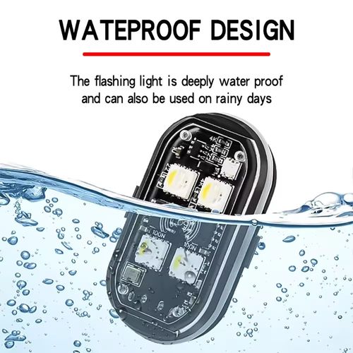 8 Colors LED Strobe Lights Wireless Car Decor Atmosphere Light Rechargeable Led Lights Anti-Collision LED Warning Light