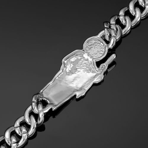New hip-hop trendy men's style diamond-encrusted chain religious St. Jude accessory personalized patchwork St. Jude bracelet