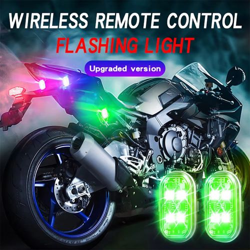 8 Colors LED Strobe Lights Wireless Car Decor Atmosphere Light Rechargeable Led Lights Anti-Collision LED Warning Light