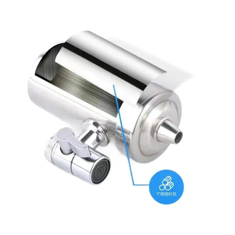 304 Stainless Steel SS Household Kitchen Ceramic Faucet Filter, Faucet Water Purifier, Activated Carbon Faucet Water Purifier