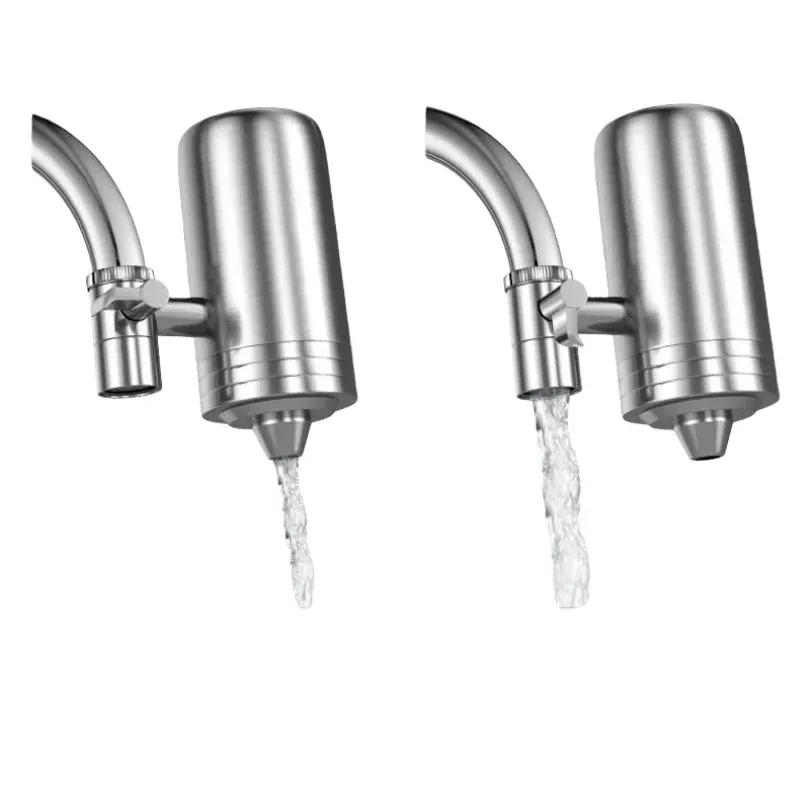 304 Stainless Steel SS Household Kitchen Ceramic Faucet Filter, Faucet Water Purifier, Activated Carbon Faucet Water Purifier