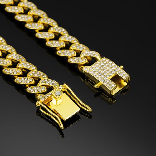 New hip-hop trendy men's style diamond-encrusted chain religious St. Jude accessory personalized patchwork St. Jude bracelet
