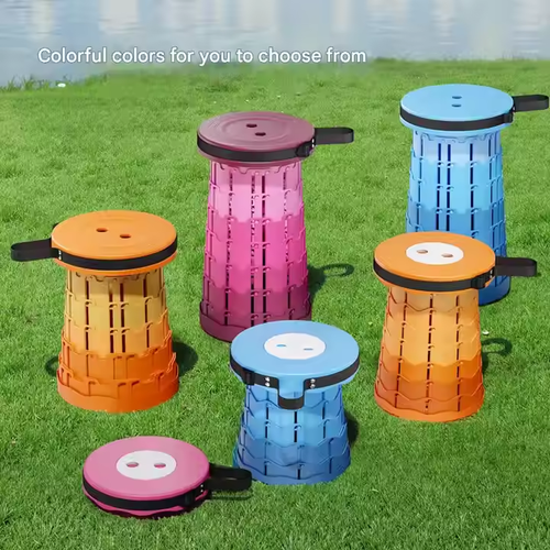 Colorful Collapsible Stools for Outdoor Fun