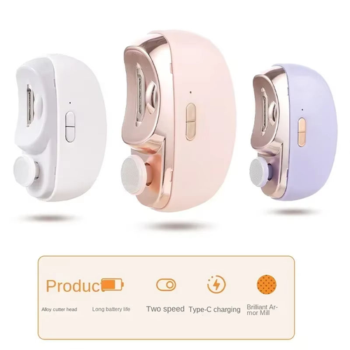 2 in 1 USB Rechargeable Nail Trimmer Polisher  Automatic