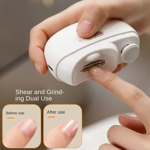 2 in 1 USB Rechargeable Nail Trimmer Polisher  Automatic
