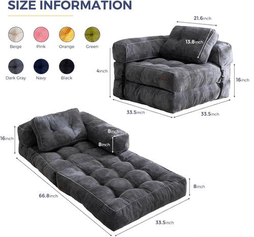 4-in-1 Folding Sofa Bed 🌟