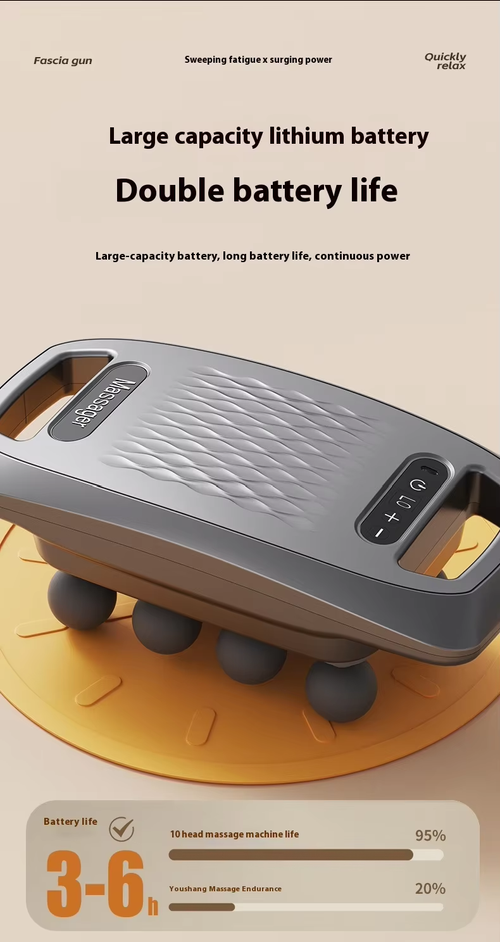 2025 Professional Portable 10 Heads Massage Gun Full Body Deep Tissue Fascial Back Neck