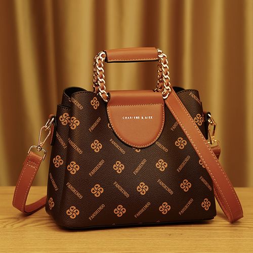 2025 new high-end women's handbag with floral patterns