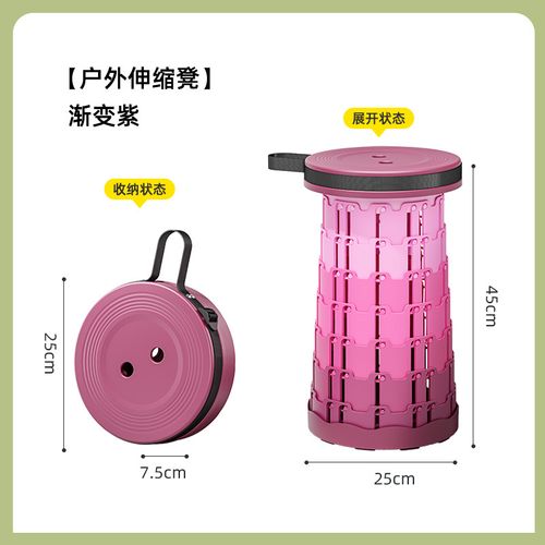 Colorful Collapsible Stools for Outdoor Fun