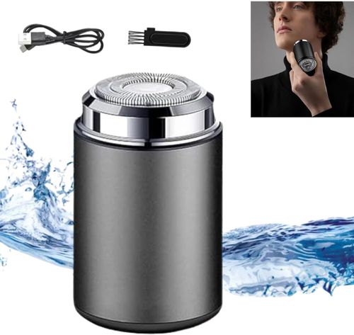 Portable mini shaver, a must-have for business trips! 🪒✈