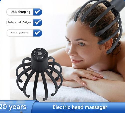 Octopus head massager