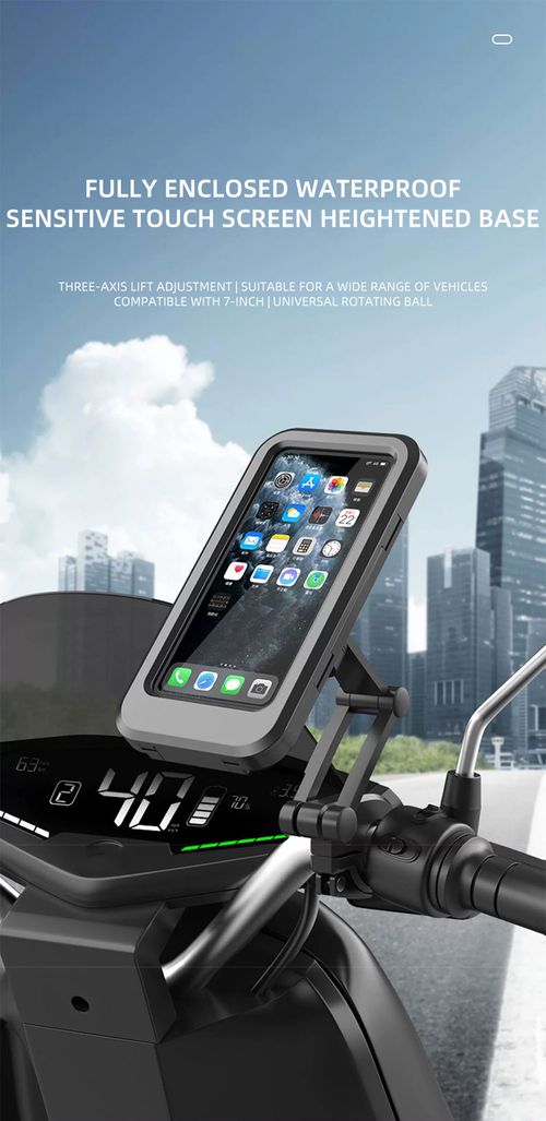 Electric car motorcycle mobile phone holder waterproof shockproof takeaway rider mobile phone holder bicycle outdoor navigation