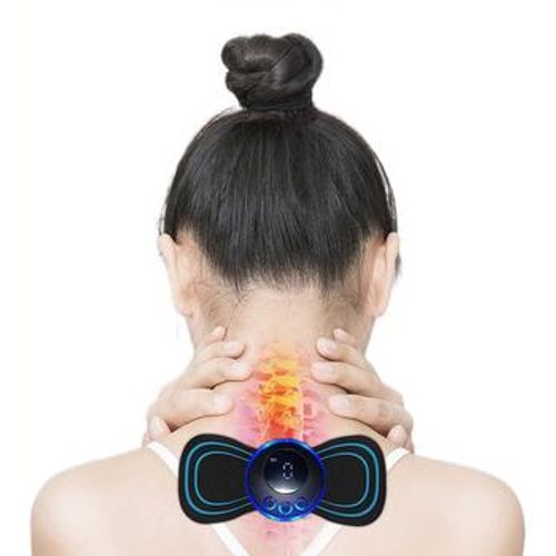 New Mini Portable Rechargeable Stimulator Pain Relief Massage Paste Electric Cervical Spine Leg Back Massager to Lose Weigh