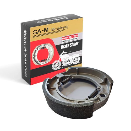 Heavy-Duty Motorcycle Brake Shoes Compatible with Yamaha DT125, RX125, FXD125, CG125, WAVE125 – Long-Lasting Performance