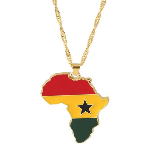 Fashion Jewelry Africa Map Necklace Oil Drop Necklace (Ghana)