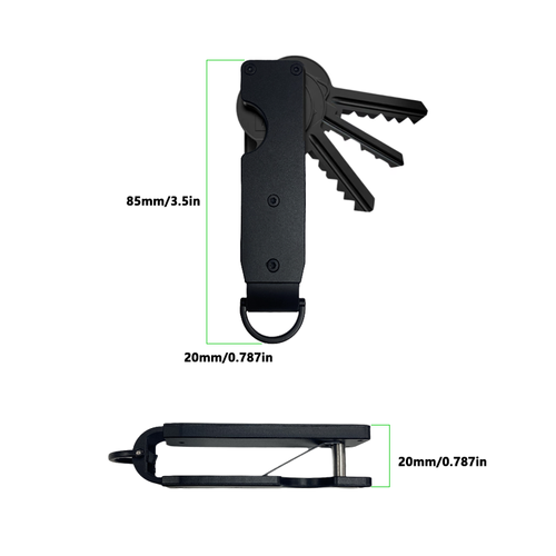 Carbon Fiber Genuine Leather Key Holder Organizer Men Car Key Cover