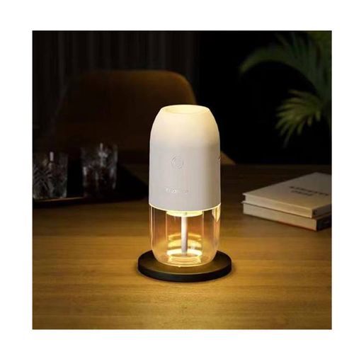 New Office Household Mini Car Desktop Humidifier Double Jet Mute Timing Aromatherapy Night Light 1-Year Warranty Plastic