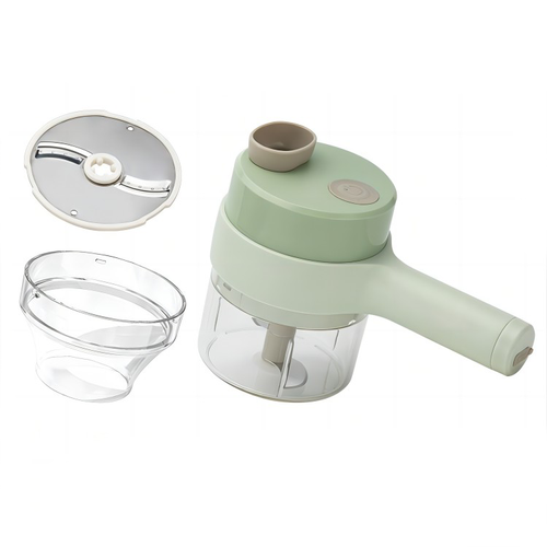 Kitchen multi-function garlic pounder for cutting garlic slices and peppers, electric garlic pressing machine