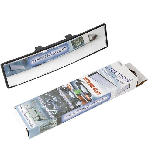 Car interior rearview mirror snap-on high-definition wide-view anti-fog and anti-glare wide-angle rearview curved mirror reversing auxiliary mirror