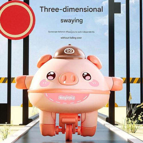 Unicycle walking balance pig