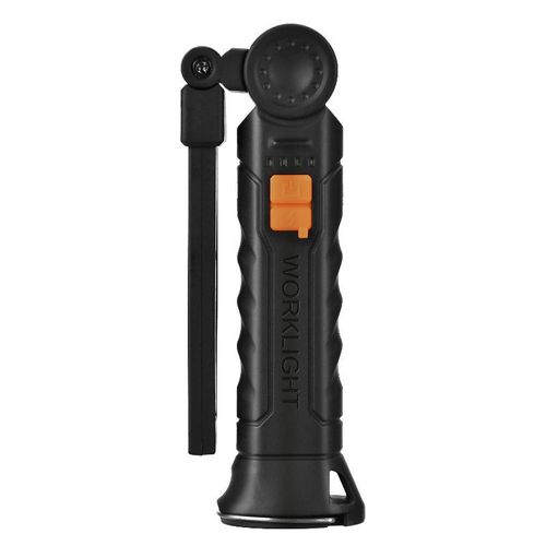 XINSITE COB Magnetic Multifunctional LED Work Light Strong Red Warning Flashing Light for Car Repair Maintenance USB ABS