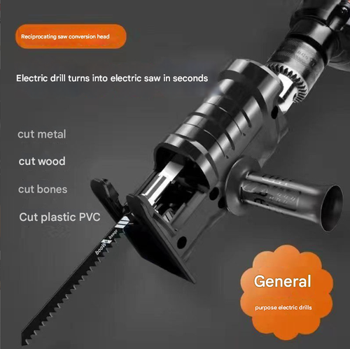 Electric drill to electric saw reciprocating saw modified conversion head household small handheld universal woodworking electric cutting saw artifact