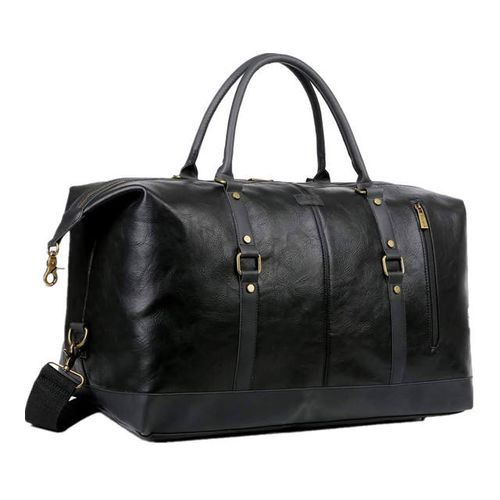 High Quality Business Pu Leather Mens Travel Bag Duffel Gym Sport Bag Vintage Weekender Overnight Luggage Storage Bag for Man