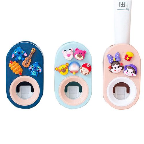 Stitches Cartoon Cute Toothpaste Dispenser Stitches Auto Toothpaste Dispenser Toothbrush