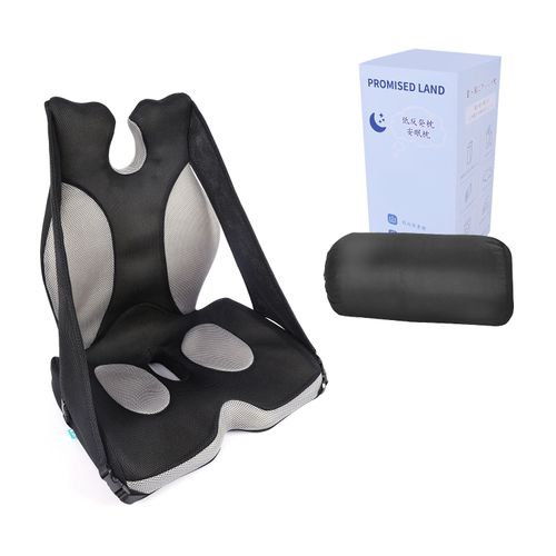 Memory Foam Office Chair Cushion, Lumbar Support Pillow, Car Seat Cushion, One Piece Chair Pad, Improve Posture