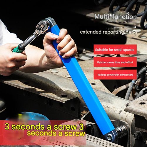 Multifunctional universal adjustable extension wrench